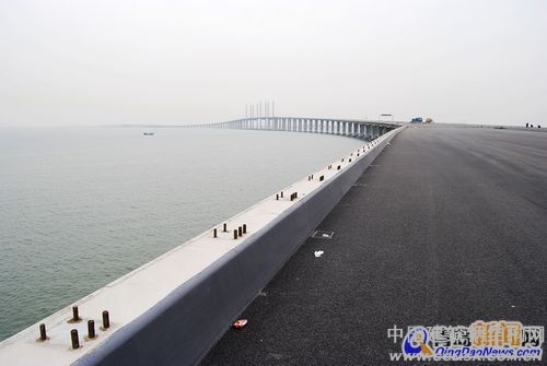 青島跨海大橋6月通車(chē) 最新航拍圖首家公布(圖)